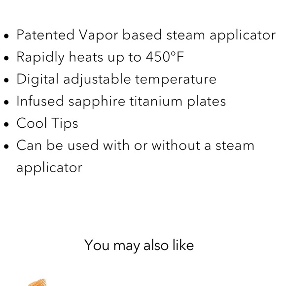 Soleil - Vapor Infused Flat Iron - Picture 4 of 5